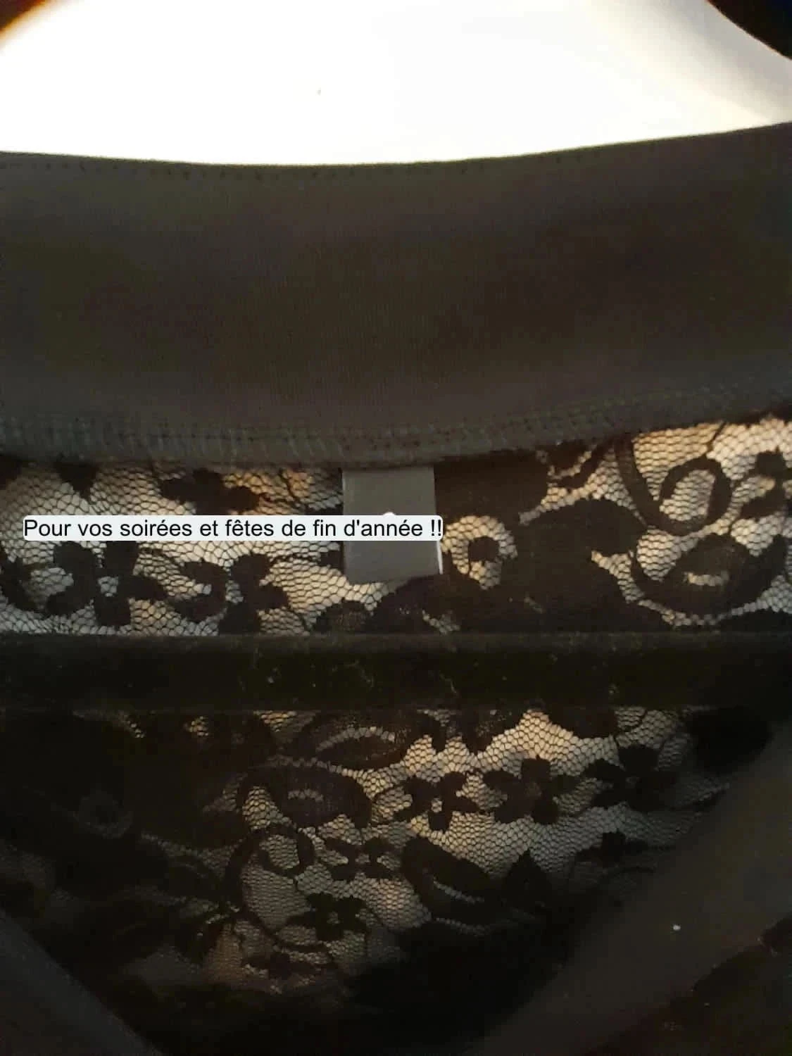 Superb black lace tunic, size 2 (38/40) Gothic style – photo 5
